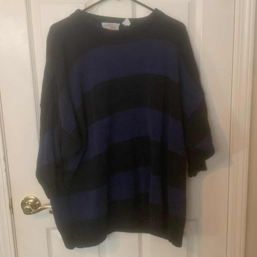 Vintage London knit striped sweater💙